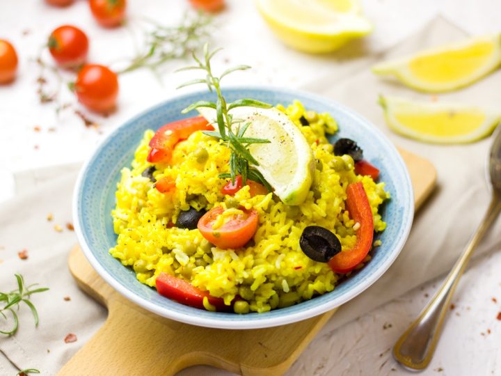 Fried rice is best with dry fruits